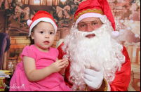 Casinha do Papai Noel é uma das principais atrações do Natal Encantado de Joaçaba