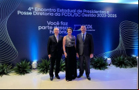 Presidente da CDL/Joaçaba prestigia posse da nova diretoria da FCDL/SC